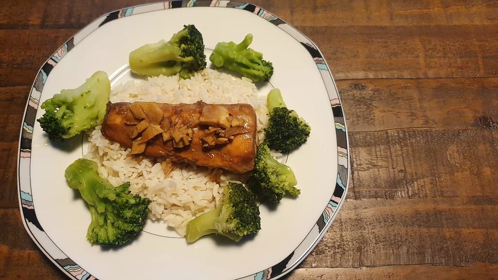 Teriyaki zalm met sesam broccoli