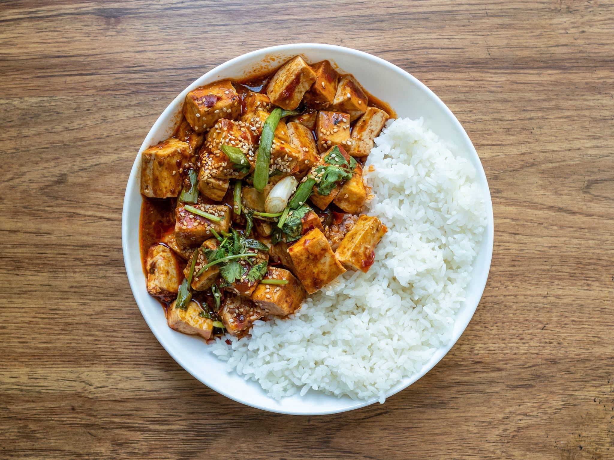 Mapo tofu (mild gemaakt)